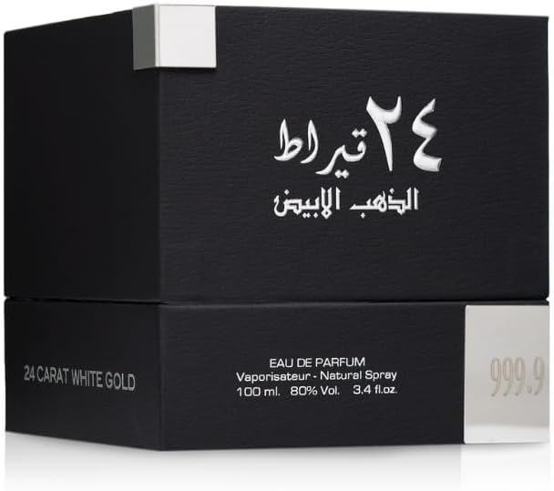 Lattafa 24 Carat White Gold, Apa de parfum unisex 100 ml