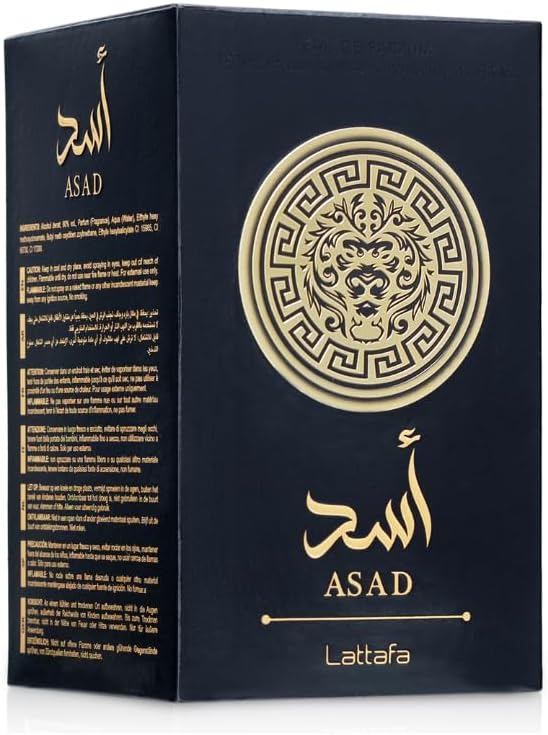 Lattafa Asad apa de parfum 100 ml de barbati inspirat din Sauvage Elixir