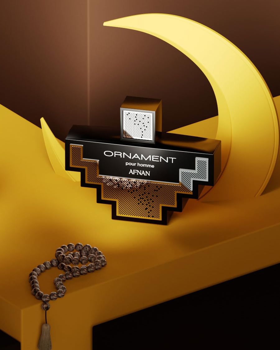 AFNAN Ornament Black Pour Homme, Apa de parfum pentru bărbați 100 ml