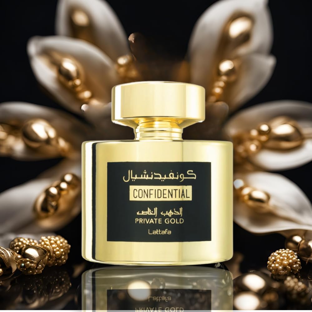 Lattafa Confidential Private Gold, Apa de parfum unisex 100 ml