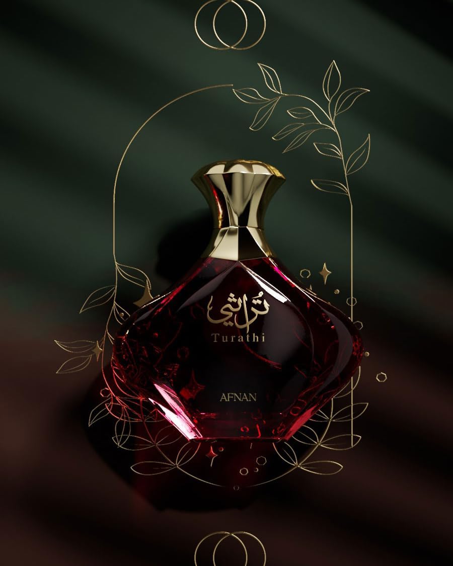 AFNAN Turathi Femme Rosu,Apa de parfum pentru femei 90 ml