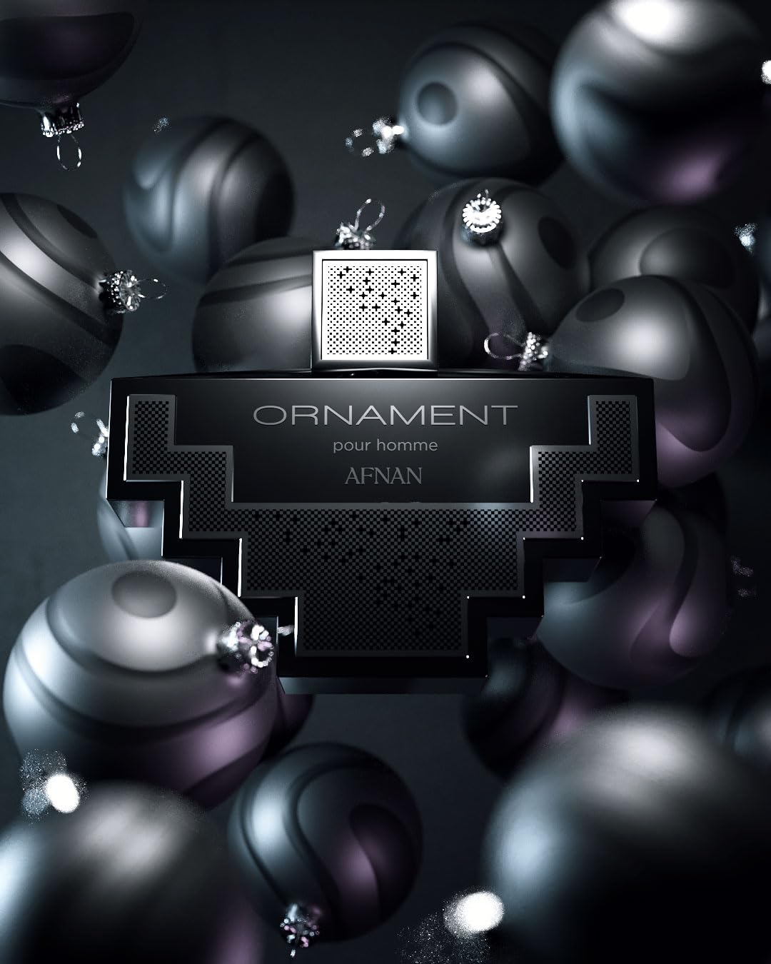 AFNAN Ornament Black Pour Homme, Apa de parfum pentru bărbați 100 ml