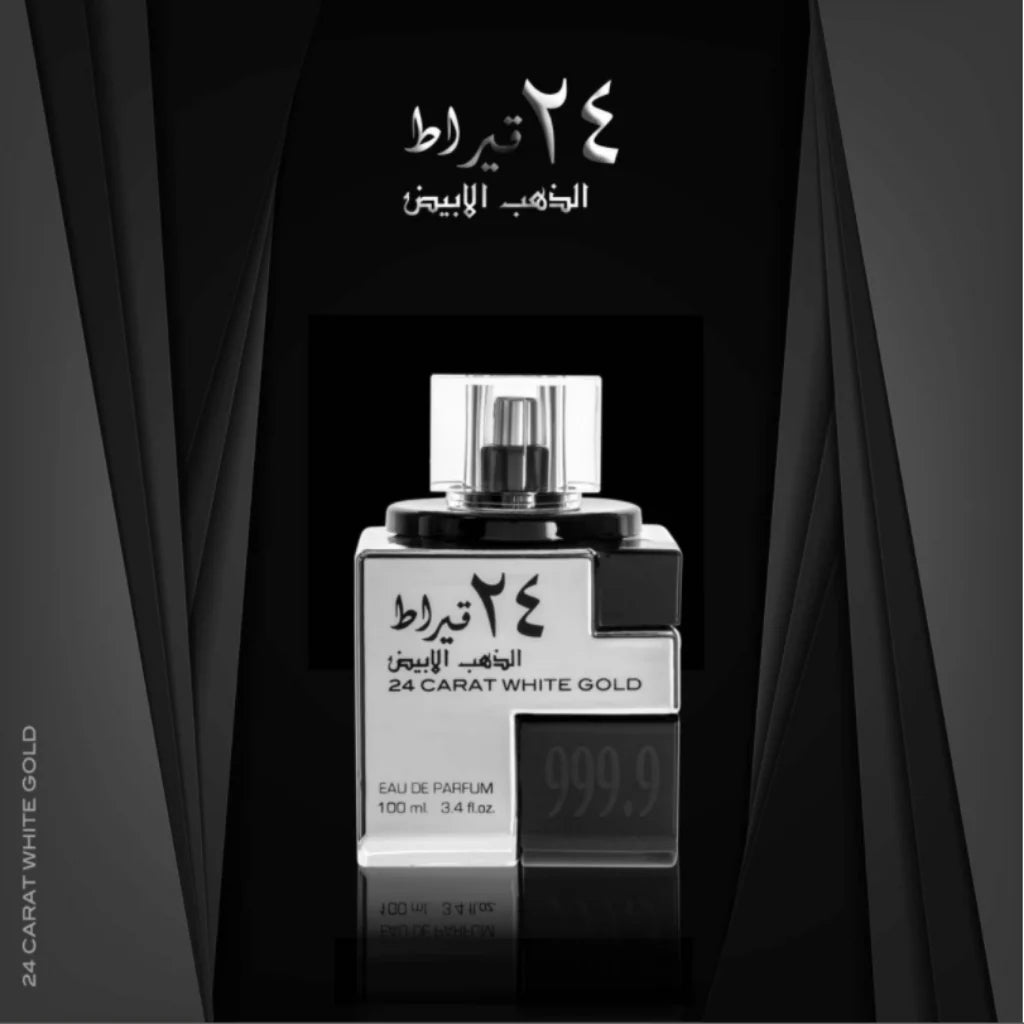 Lattafa 24 Carat White Gold, Apa de parfum unisex 100 ml