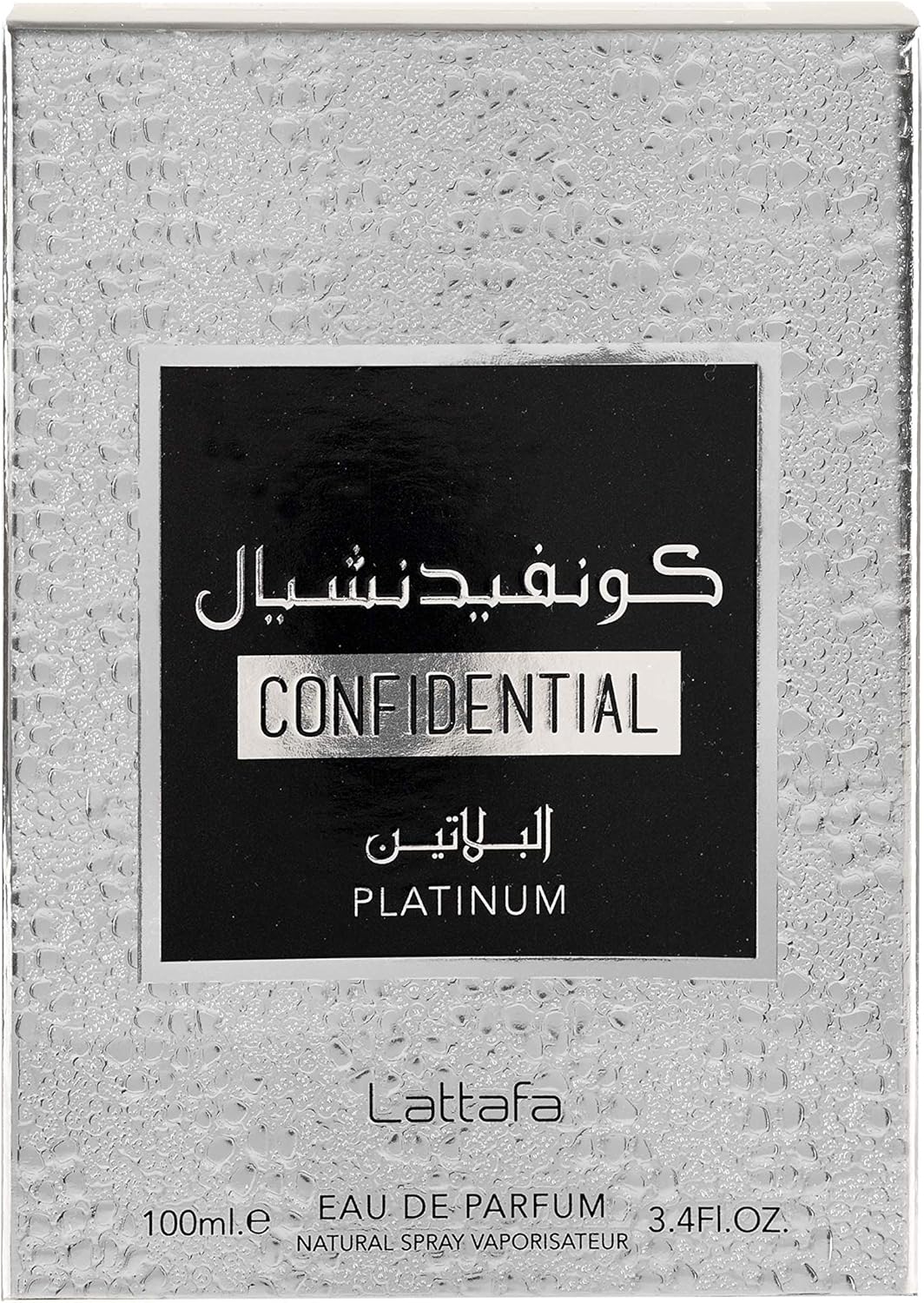 Lattafa Confidential Platinum, Apa de parfum unisex 100 ml