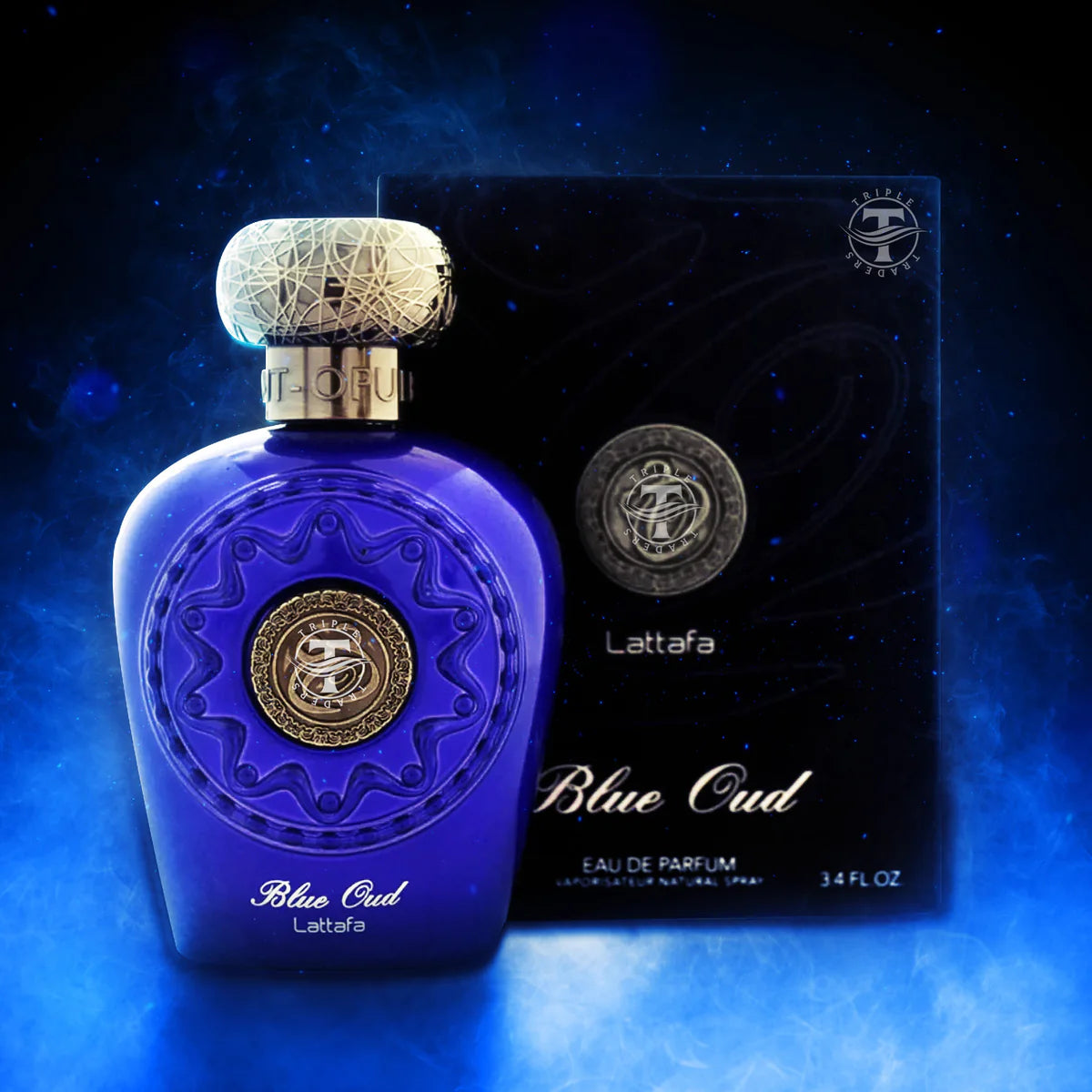 Lattafa Blue Oud, Apa de parfum unisex 100 ml