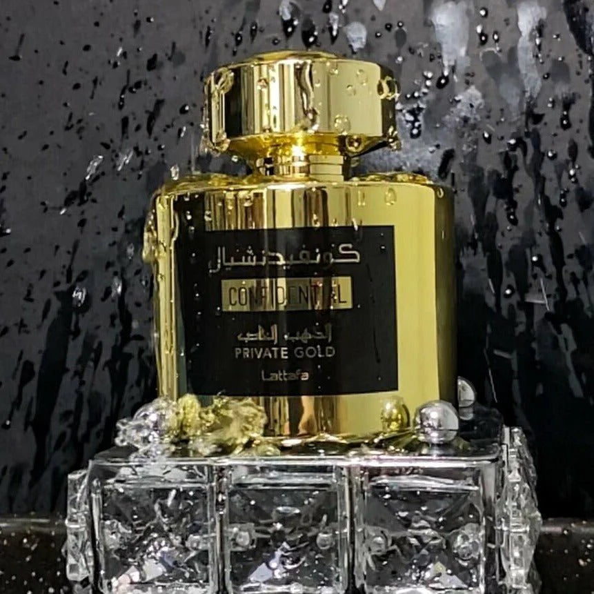 Lattafa Confidential Private Gold, Apa de parfum unisex 100 ml