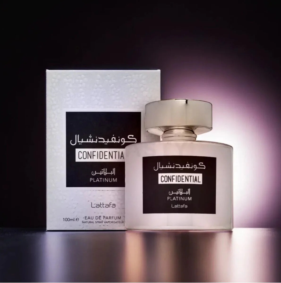 Lattafa Confidential Platinum, Apa de parfum unisex 100 ml