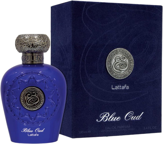 Lattafa Blue Oud, Apa de parfum unisex 100 ml