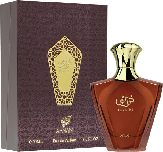 AFNAN Turathi Homme Brown,Apa de parfum pentru barbati 90 ml