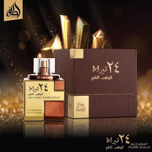 Lattafa 24 Carat Pure Gold, Parfum Unisex  100 ml